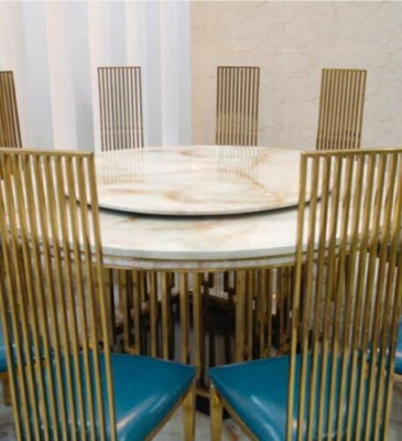 Luxury Round Table Round Tables stainless steel Furniture Design Dining room dining tables new