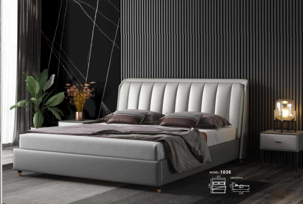 Designer Bed Bedroom Beds Textile Leather Hotel Luxury Upholstery XXL Big Wood