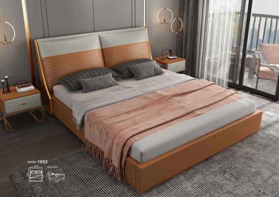 Designer Bed Bedroom Beds Textile Leather Hotel Luxury Upholstery Velvet fabric