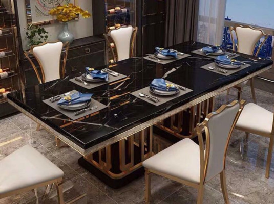 Luxury Modern Marble Style Dining table Furniture Table Tables Dining room Design Kitchen