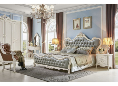 Bedroom Bedside table Bed 6 pcs. Bedroom Set Dressing table Solid wood