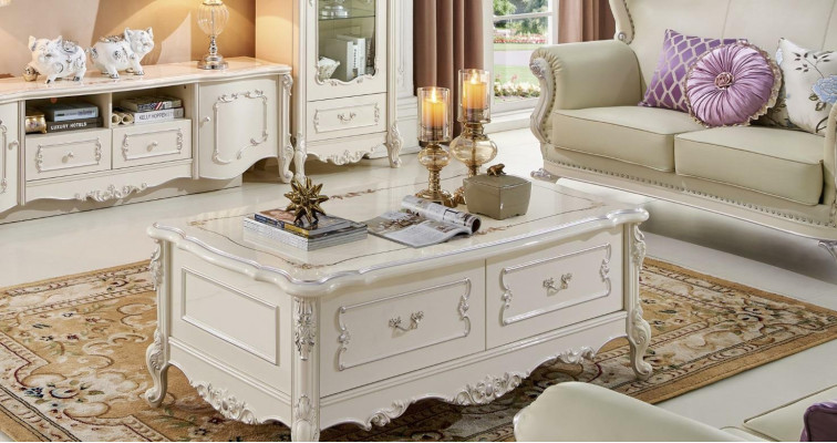 Coffee table Table Living room Tables Baroque Rococo Classic r Wood