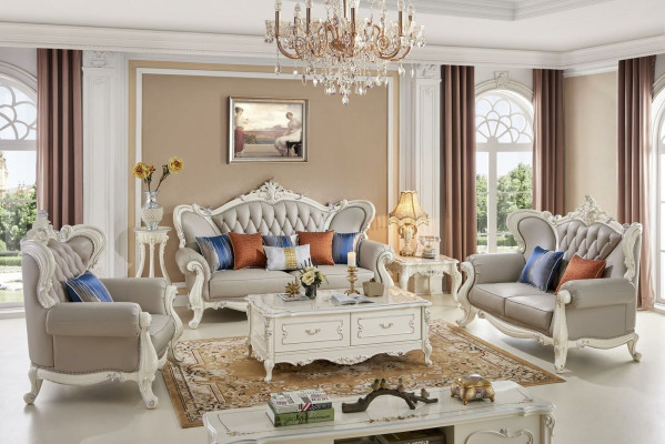 Classic r Coffee table Table Living room Baroque Rococo Tables Wood