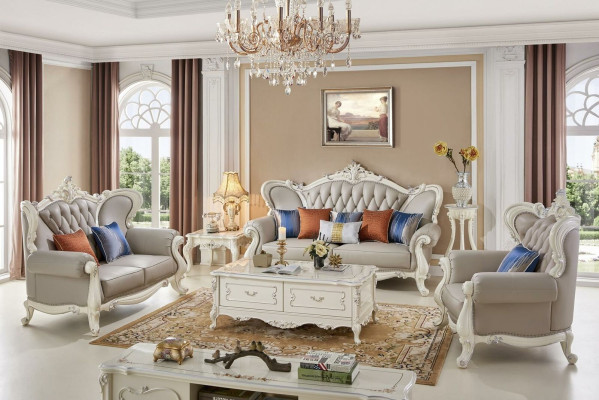 Classic r Coffee table Table Living room Baroque Rococo Tables Wood