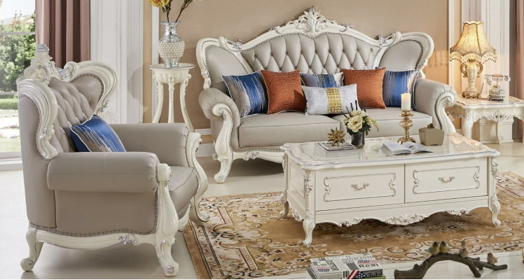 Classic r Coffee table Table Living room Baroque Rococo Tables Wood