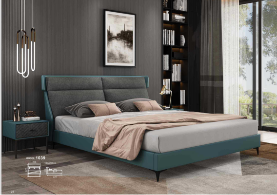 Classic s Luxury Beds Upholstery Leather Textile High Quality Bedroom Bed new