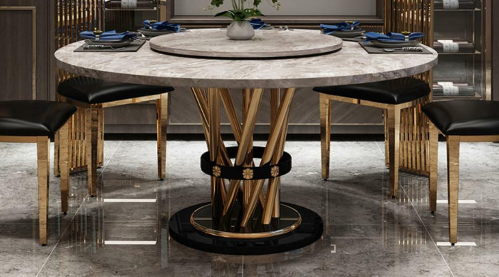 Marble Style Kitchen Modern Dining table Table Tables Dining room Luxury Furniture Design