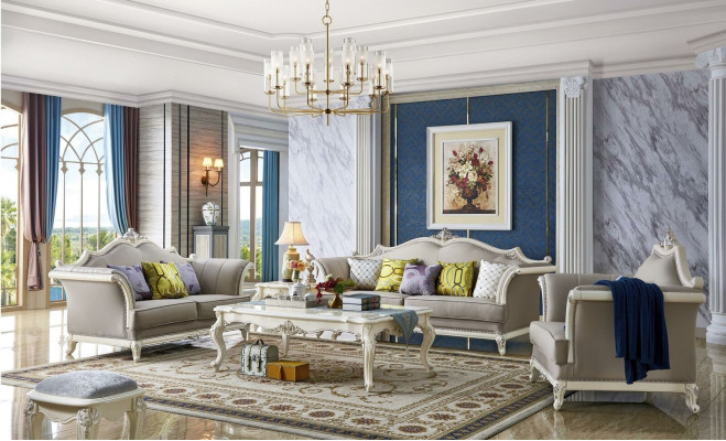 Classic r Table Coffee table Side table Sofa Baroque Design Living room