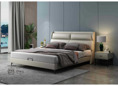 High Quality Luxury Double Bed Beds Upholstery Design Marriage Hotel Leather Textile new