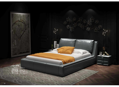 Designer Bed Luxury Double Leather Hotel Metal Beds Double Sleep Room new