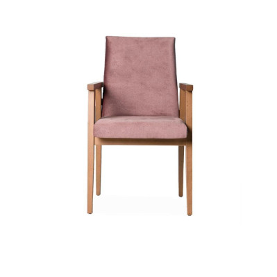 Design Chair with Armrests Upholstery Dining room Chairs Solid Wood Textile Wood new