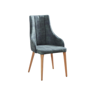 Luxury Design Upholstery Chair Chairs Seat Back Dining room Solid Real Wood Design