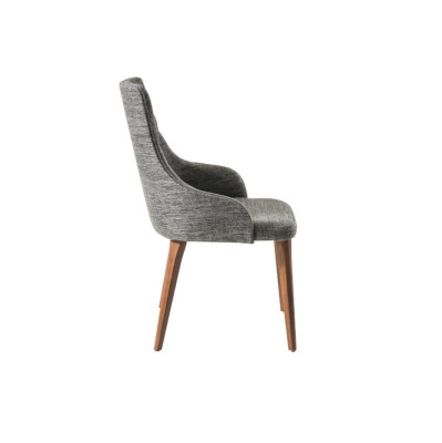 Gray Dining room Chesterfield Chair Designer Textile Chairs Luxury Furniture Recliner Chair