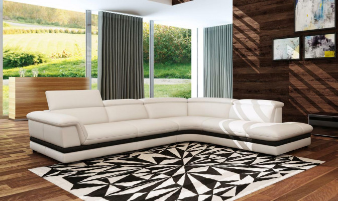 Leather sofa Couch Living landscape Corner sofa Corner Suite Design Modern Sofa 5130