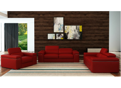 Sofa set Couch Upholstery Leather Sofa Living room Seat 3+2+1 Set Sets