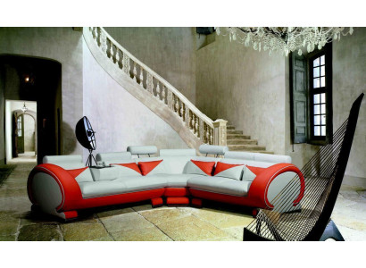 Modern Corner sofa Couch Upholstery Seat Corner Suite XXL Big Living landscape Corner new