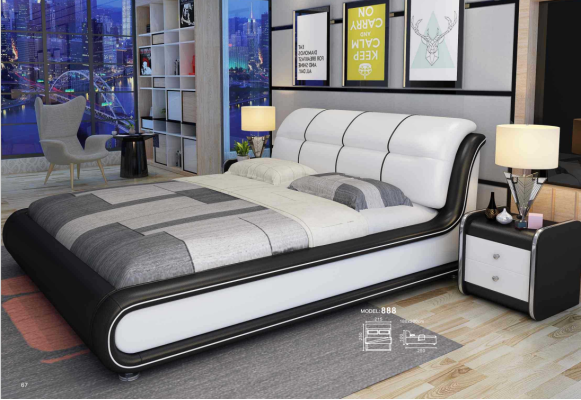 Double Beds Royal Bed Bedroom Luxury Italian Style Furniture 180x200cm