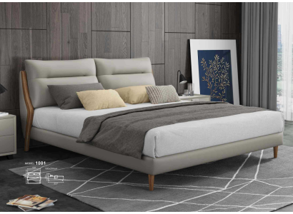 Classic Luxury Beds Upholstery Leather Textile High Quality Bedroom Bed new