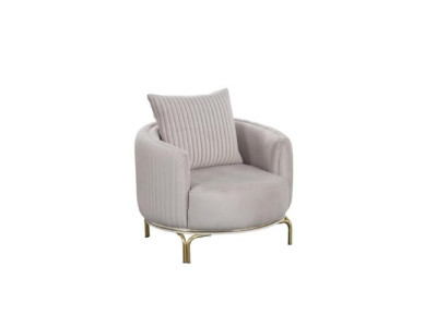 Round Armchair Single Seater Luxury 1 Seater Upholstery Seat Designer Textile Seat Fabric