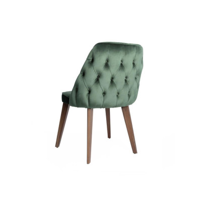 Green Chesterfield Chair Luxury Dining Chairs Upholstery Single Seater