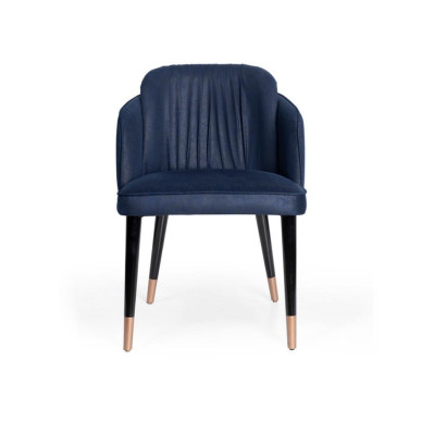 Classic r Armchair Chair Blue Seat Upholstery Design Wood Textile Modern Style new