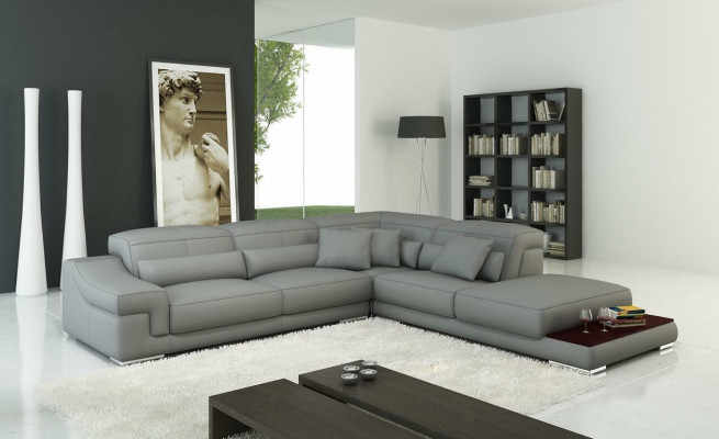 Adjustable Leather Seat Upholstery Corner Couch Sofa Suite L-shape Seat Corner