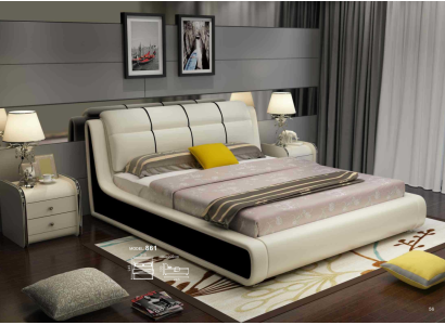 Luxury Bedroom Bed Double Beds Wood 180x200cm Designer Hotel