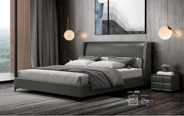 Bed Upholstery Design Luxury Double Hotel Beds Marriage 180x200cm Sleep Room Metal