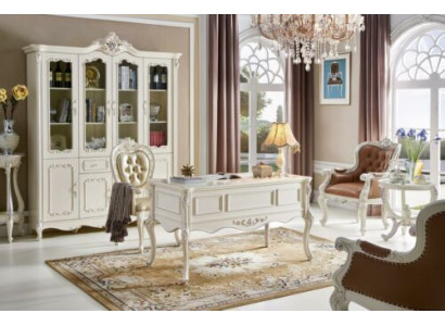 Office Furnishings Wardrobe Furniture Table Office Study room Chair 3-piece Set Solid wood