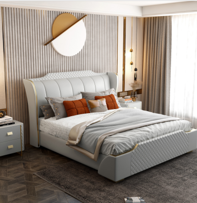 Designer Wood Bed Noble Furniture Double Beds Bedroom 180x200cm