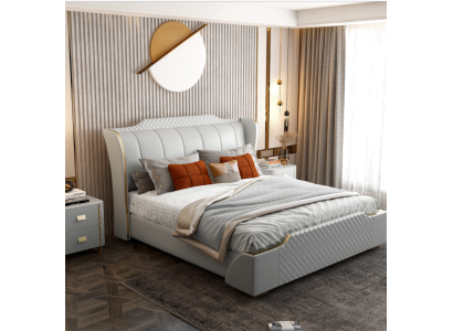 Designer Wood Bed Noble Furniture Double Beds Bedroom 180x200cm
