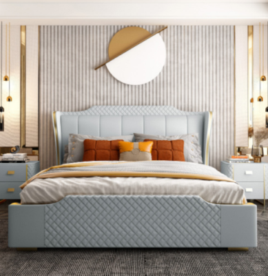 Designer Wood Bed Noble Furniture Double Beds Bedroom 180x200cm