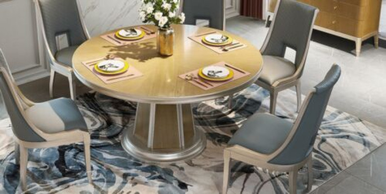 Suite Luxury Chair Set 4X Dining room Furniture Armchair Seating Set Solid wood