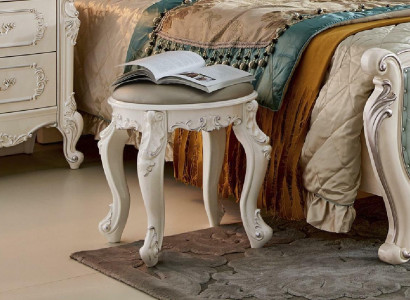 Baroque Stool Stool Dressing table Wooden stool Upholstery Ottoman
