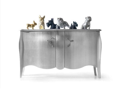 Silver Sideboard Chest of drawers Sideboard Cabinets Chests of drawers Wood Luxury Furniture Silver