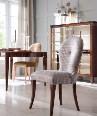Modern Dining table from Wood with chairs for the Dining room