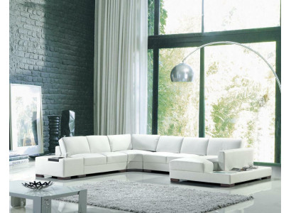 Leather sofa Corner sofa Sofa Living landscape Upholstery Seat Corner suite XXL Big Sofas new