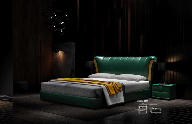 Bed Upholstery Classic s Double bed 180x200cm Wood Beds Bedroom