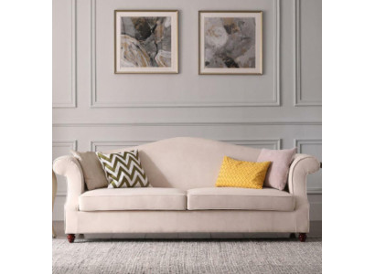 Couch 3 Seater Lounge Fabric Sofa Living landscape Relax Seat Design Sofas Textile