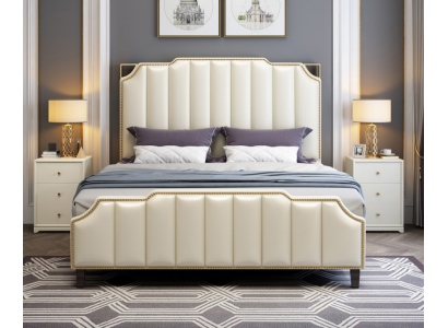 Bed Upholstery Design Luxury Double Hotel Beds Marriage 180x200cm Sleep Room