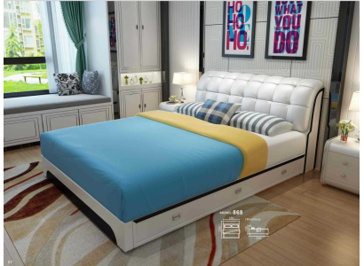 Double bed bed marriage bed design luxury upholstered bed luxury design bed leather