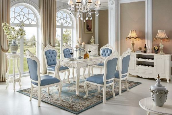 Classic r Table Solid wood Dining room Suite 4x Chair Set Dining table Chairs