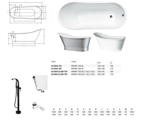 Exclusive Bathtub silver bath tub freestanding acrylic tub design