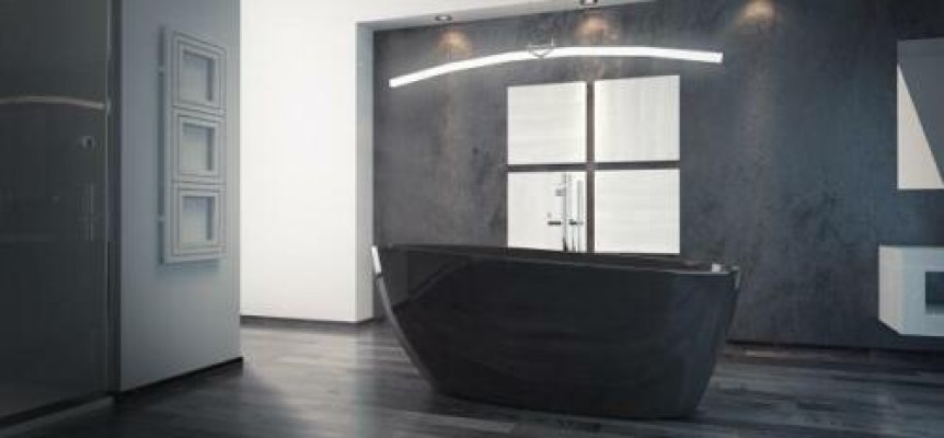 Black LUXURY Design Freestanding Bathtub Tub Bathroom Bathtubs