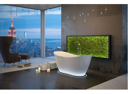 Exclusive free-standing bathtub acrylic tub shower bathroom ABlue f design
