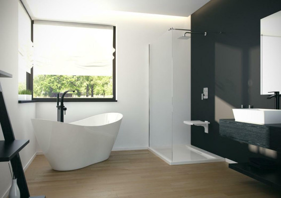 Exclusive free-standing bathtub acrylic tub shower bathroom ABlue f design