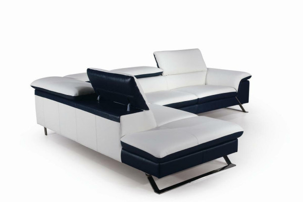 Designer seat cushion leather sofa suite couch living landscape L-shape