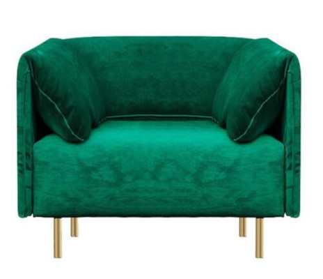 Sofa 2 Seater Velvet Two-seater Relax Velvet Wood Club Seat Design Couch Lounge