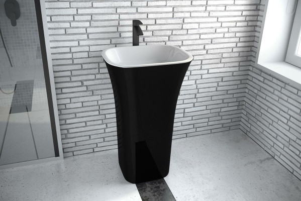 Modern Design Washbasin Acrylic Stand Bathroom Freestanding Washbasin
