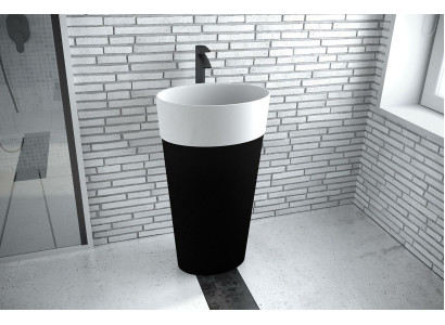 Design free-standing washbasin acrylic washbasin with column attachmentWashbasin